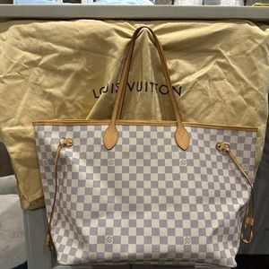 Louis Vuitton Neverfull GM Beige Damier Azur
